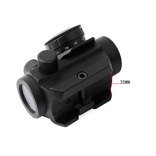 Micro Red Dot Sight Scope 3 MOA 1x25mm Reflex Sight W/ 1'' Riser 20mm Rail Mount - Picture 7 of 17