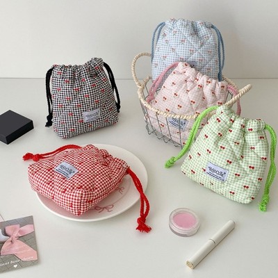 Multipurpose Drawstring Makeup Bag For Traveler Students Storage Solution
