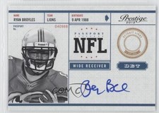 2012 Playoff Prestige NFL Passport Signatures Ryan Broyles #32 Auto 7p8