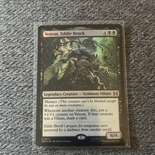 NM Foil Venom, Eddie Brock, MTG, Marvel's Spider-Man, Magic the Gathering, 12