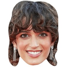 Greta Ferro Smile Celebrity Mask, Flat Card Face, Fancy Dress Mask