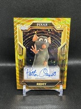2025 TOPPS PIXAR GOLD - REMY (PATTON OSWALT) - GOLD WAVE ETCH GILDED AUTO #54/75