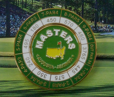 The Masters Tournament Magnetic Green 2025 StyleAugustal National Yardage Holder