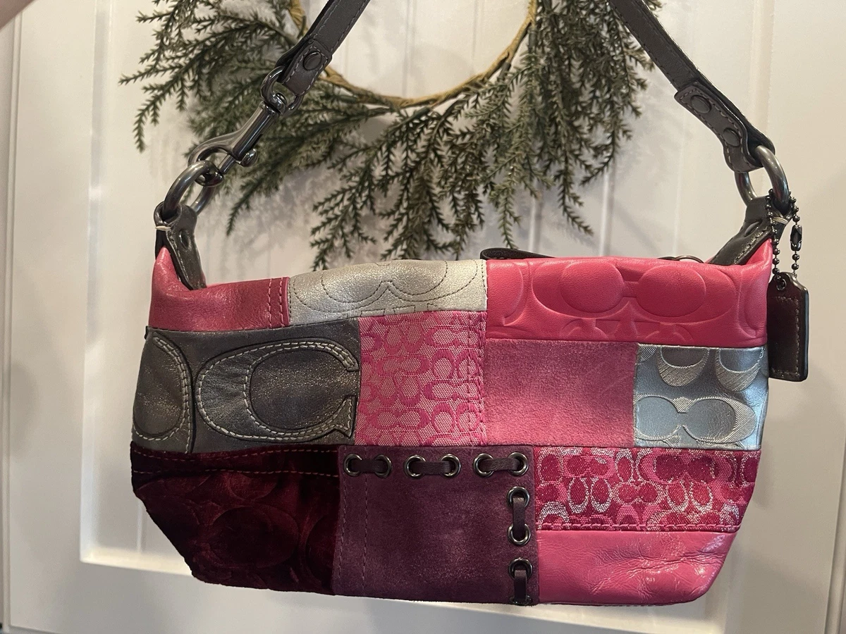 Coach Patchwork Shoulder Bag Pink Bags & Handbags for Women for