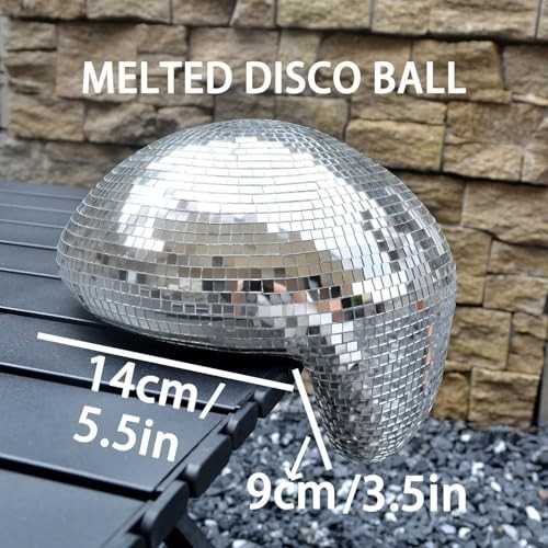 Melted Disco Ball Decor, Mirror Ball Aesthetic for Modern Home Living Room - Picture 4 of 8