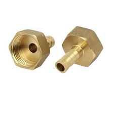 G3/4 Female Thread 10mm Dia Brass Barb Type Hose Tubing Fittings Connectors 2pcs