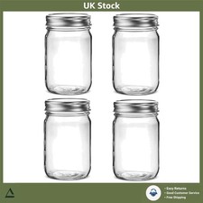 Multi-Purpose 6 oz Glass Mason Jars with Silver Lids for Food & DIY Projects