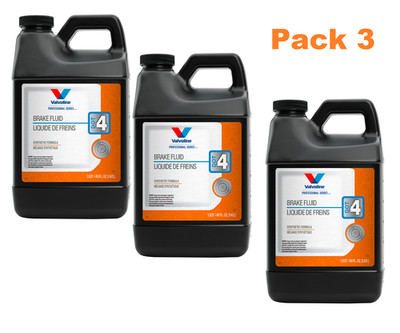 Pack of 3 Valvoline DOT 4 Brake Fluid 1.5 QT   Free Shipping