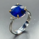Gemstone Blue Sapphire Ring 925 Sterling Silver Size 8 /R472895