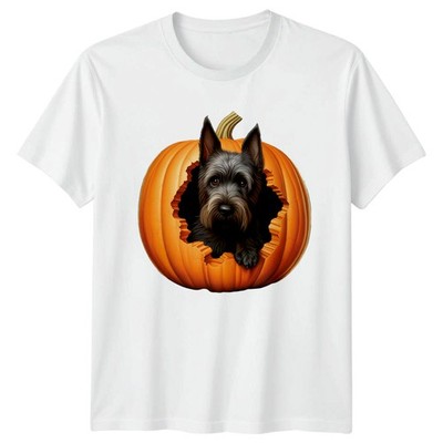 Scottish Terrier Kürbis Halloween T-Shirt Scottie Hund Halloween Geschenk für Ihn
