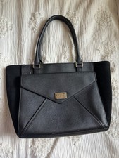 kate spade new york Black Shoulder Bag Gold Hardware Women's Double Handles