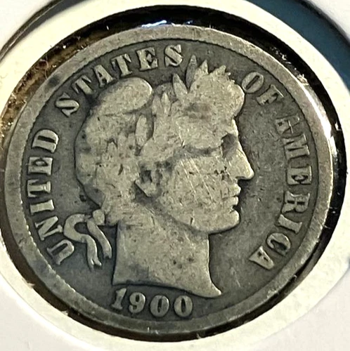 elf Barber Dime 1900 c171