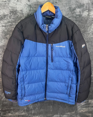 Montbell EX 800 Daunenjacke Herren mittelblau schwarz Windstopper Puffer M