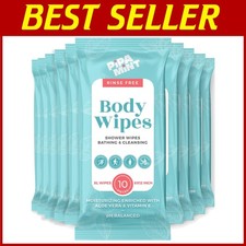 Portable Body Cleansing Wipes - Aloe Vera