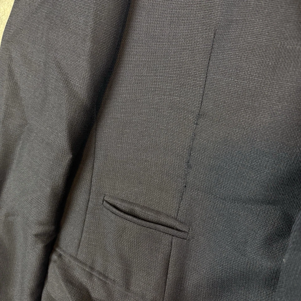 Sid Mashburn Blazer Men 40R Blue Navy Sharkskin Kincaid No 3 Wool Suit Jacket - Image 4 of 4