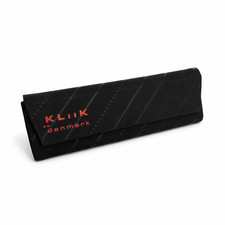 Kliik Denmark Black Red Triangular Semi-Soft Eyeglasses Case With Cloth
