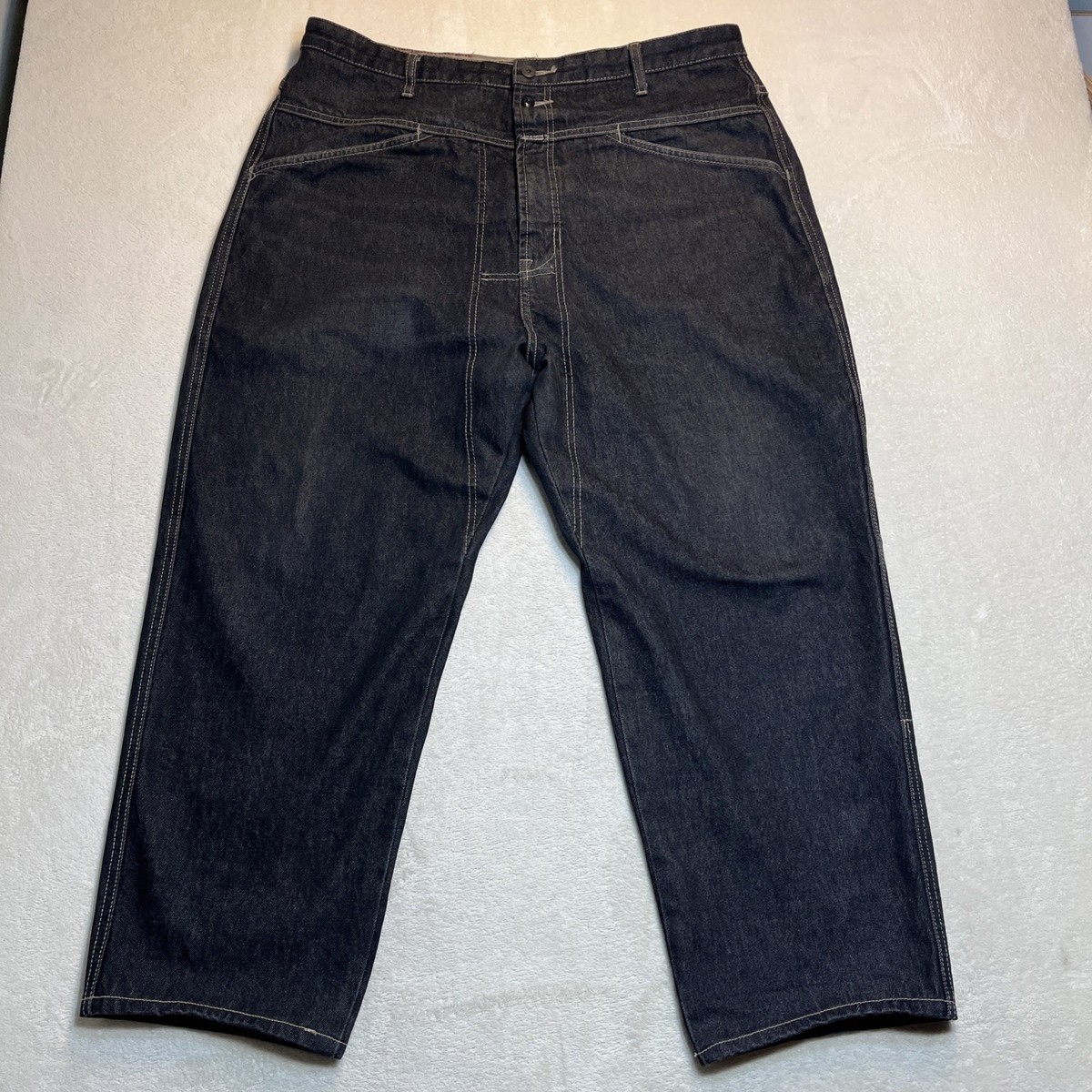 Vintage Marithe Francois Girbaud Black Wash Straight Leg Denim