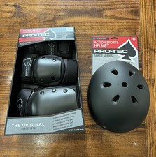 Pro-Tec Spade Series Helmet  3 Pack Pads - Color Black