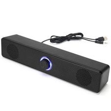 PC Soundbar Wired Speaker USB Powered Soundbar for Pc Laptop Gaming Home3317