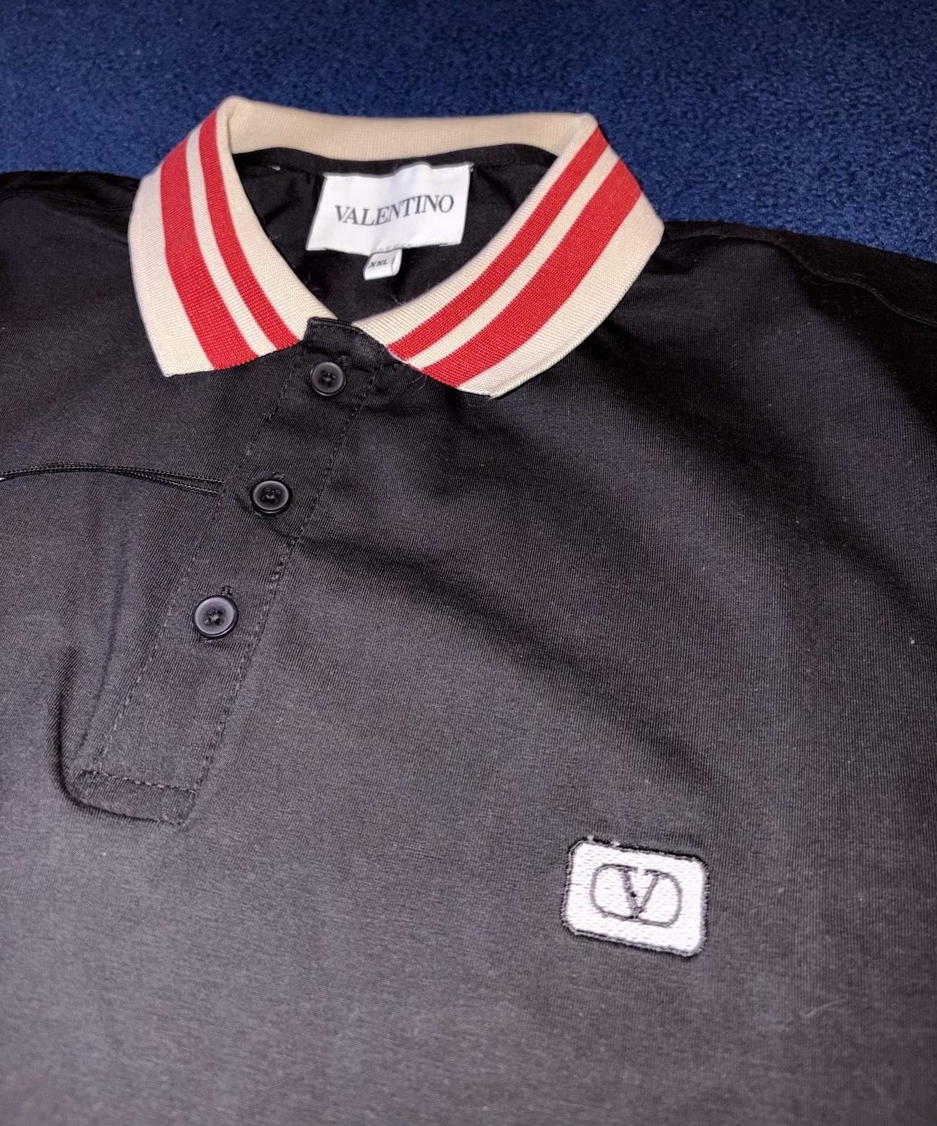 Valentino Men's Black Short Sleeve Shirt Size 2XL thumbnail 2