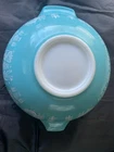 Pyrex Vintage Blue Amish Print Ovenware Bowl