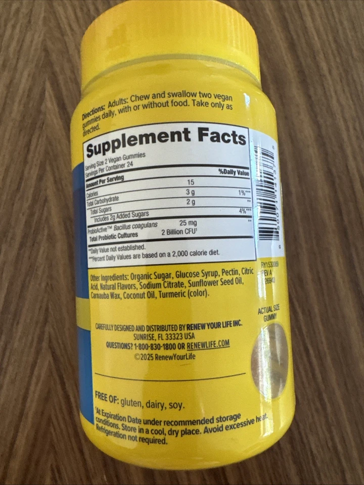 RENEW YOUR LIFE, EXTRA CARE ULTIMATE FLORA, PROBIÓTICO 48 HUMMIES CADUCIDAD 27/01 Foto 3 de 3
