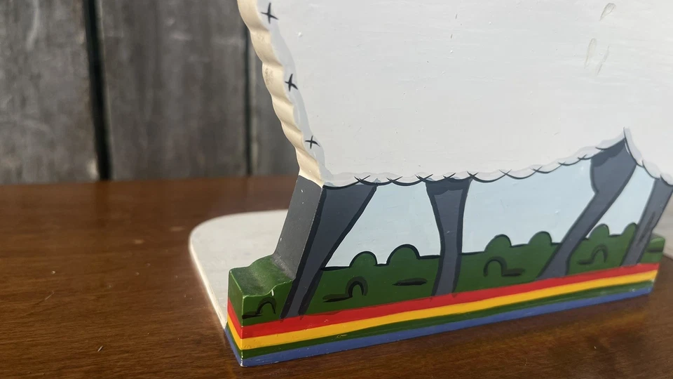 IKEA Par Marianne Hagberg OVEJA CORDERO Juego de 2 Sujetalibros Infantiles Madera De Colección Foto 3 de 4