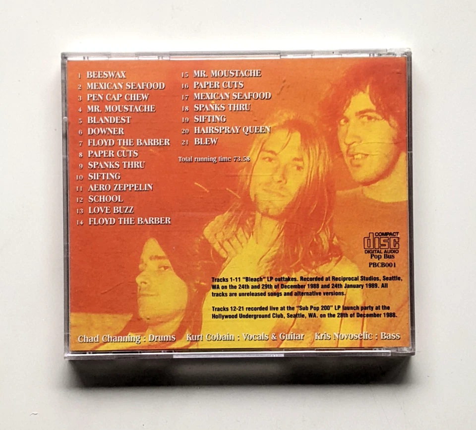 Nirvana Christmas in Seattle 1988 Rare 90s Vintage Live CD Kurt Cobain Pop Bus - Image 2 of 3