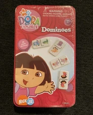 Nick Jr Dora The Explorer Dominoes In Tin Cardinal 2005