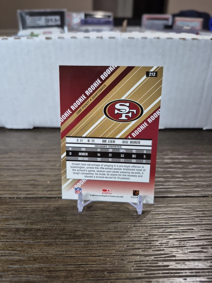 2004 Leaf Rookies & Stars Longevity Parallel /150Cody Pickett Rookie Auto RC - Image 3 of 4