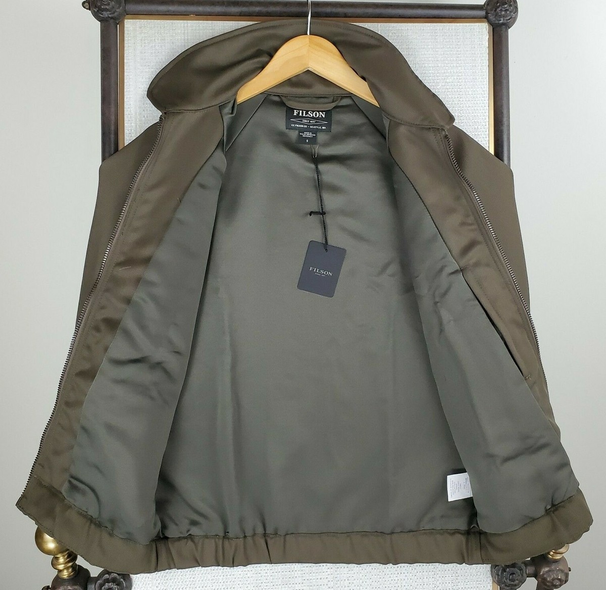 Filson Whipcord Bomber ジャケット size:S FILSON NEW $395 Whipcord Wool Womens Bomber Jacket Sz Small