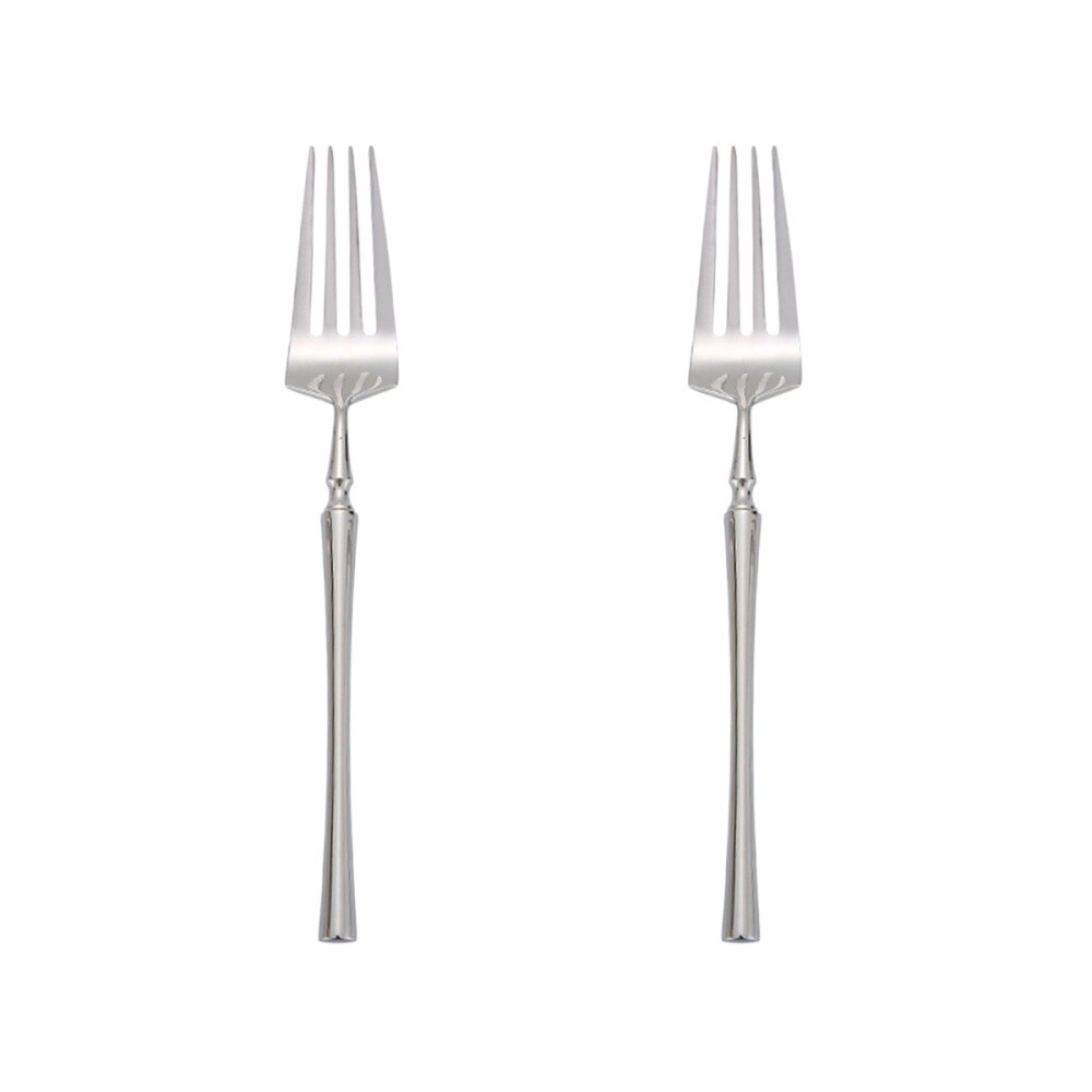 2pcs European Small Waist Stainless Steel Fork Dinner Use Fork Western
