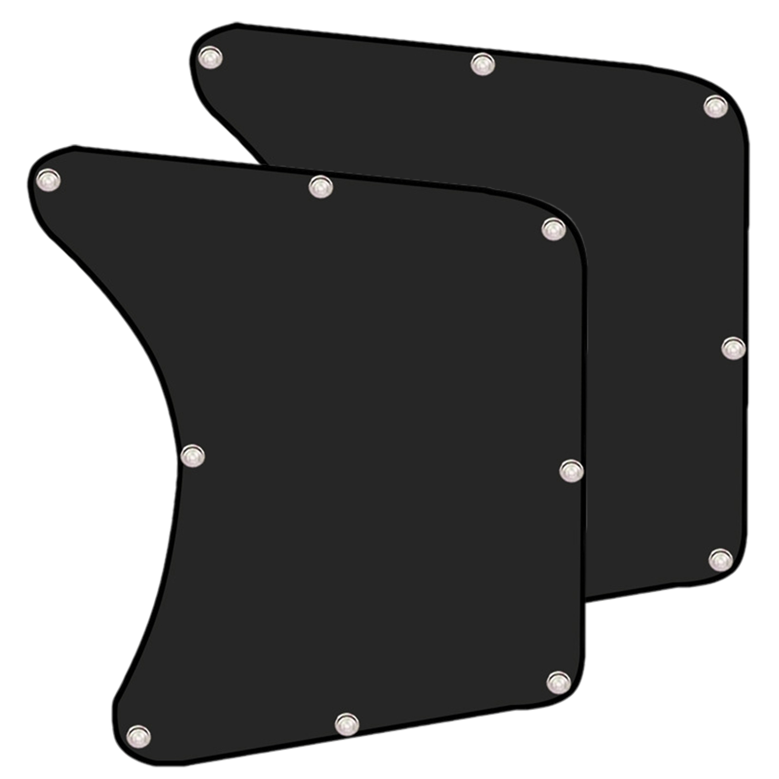 Semi-Truck Side Window Sun Shade 1-Pair UV Protection Mesh Universal Fit  