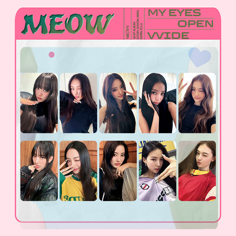 5pcs/set MEOVV MY EYES OPEN VVIDE Self Made Photo Cards