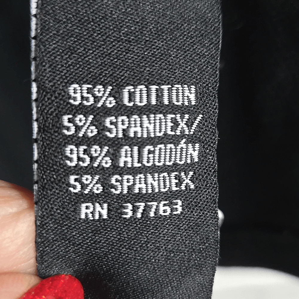 Rafaella Ruffled Solid Black Pointelle Cardigan S… - image 7