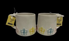 Baby Shower Gift Set of 2 Mug Lang by Design Flower Set Of 2 Blue Pink Yellow