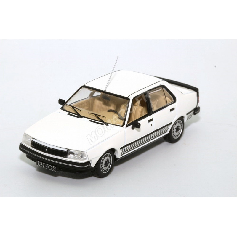 1985 Renault 18 GTD Type 2 White Miniature Car by Odeon 1/43 Scale Model
