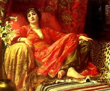 Passion Dreamy Young Woman 1892 Painting By Frank Dicksee  Art Repro FREE S/H