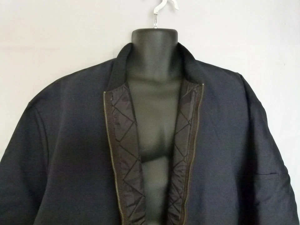 Horace Small Uniform Bomber Jacket Full Zip Pockets Rib Collar Navy Size 3XL RG - Image 4 of 4