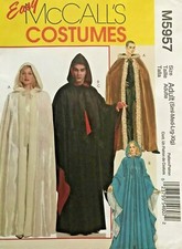 McCall's Misses'/Men's Renaissance Costume Pattern M5957 Size S-XL UNCUT