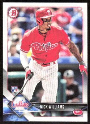2018 713C Bowman Nick Williams Rookie Philadelphia Phillies #73