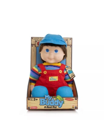 18'' MY BUDDY Retro Classic Plush Doll Removable Outfit & Cap Playskool IN HAND !