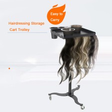 Hairdressing Trolley on Wheels Ajustable Salon Trolley Hair Salon Rolling Cart