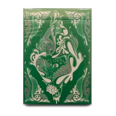 Floral Green Playing Cards USPCC - FAST WORLDWIDE SHIPPING