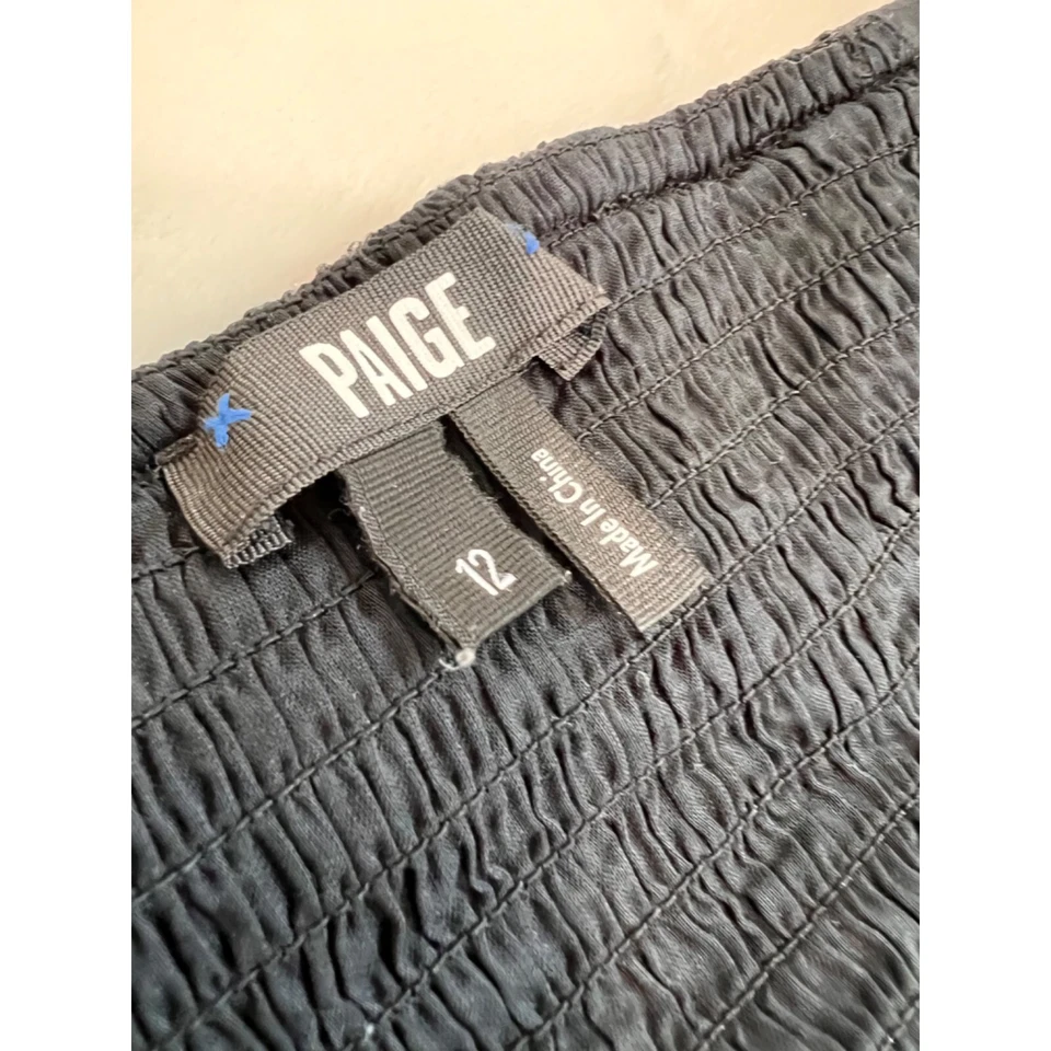 Vestido para mujer PAIGE talla 12 linh floral calado negro mezcla de lino/algodón múltiple Foto 2 de 4