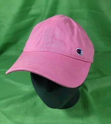 All Pink Champion Logo Hat - Activewear Adjustable Lightweight Cotton Classic