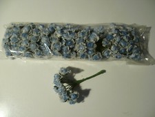 12 MAZZOLINI DA 12 FIORI L'UNO AZZURRI X BOMBONIERE X LAVORI CREATIVI 144 FIORI