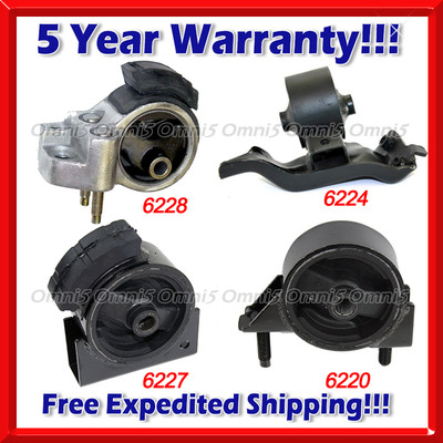 K445 Fits 1990-1992 Toyota Corolla 1.6L 2WD 4 Speed AUTO Motor & Trans Mount 4pc
