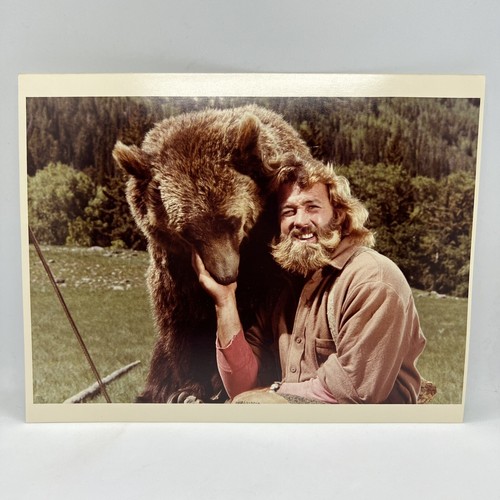 vintage Grizzly Adams Haggerty celebrity press photo 8x10 NBC advertising - 第 1/2 張圖片