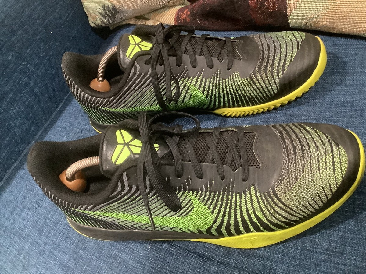 Nike Kobe Mentality 2 Black Volt Green Men's Size 12 US (818952